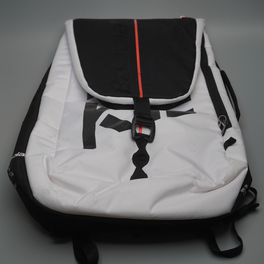 Babolat Pure Strike Tennis Backpack White Black‎ Orange Foldable Racket Bag